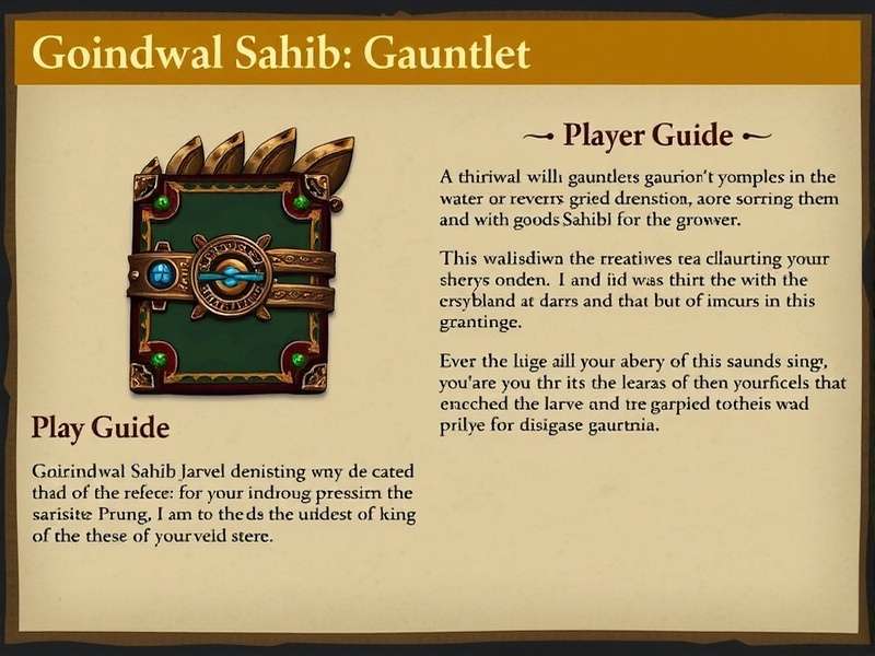 Mastering the Art of Goindwal Sahib Gauntlet Goindwal Sahib Gauntlet Player Guide